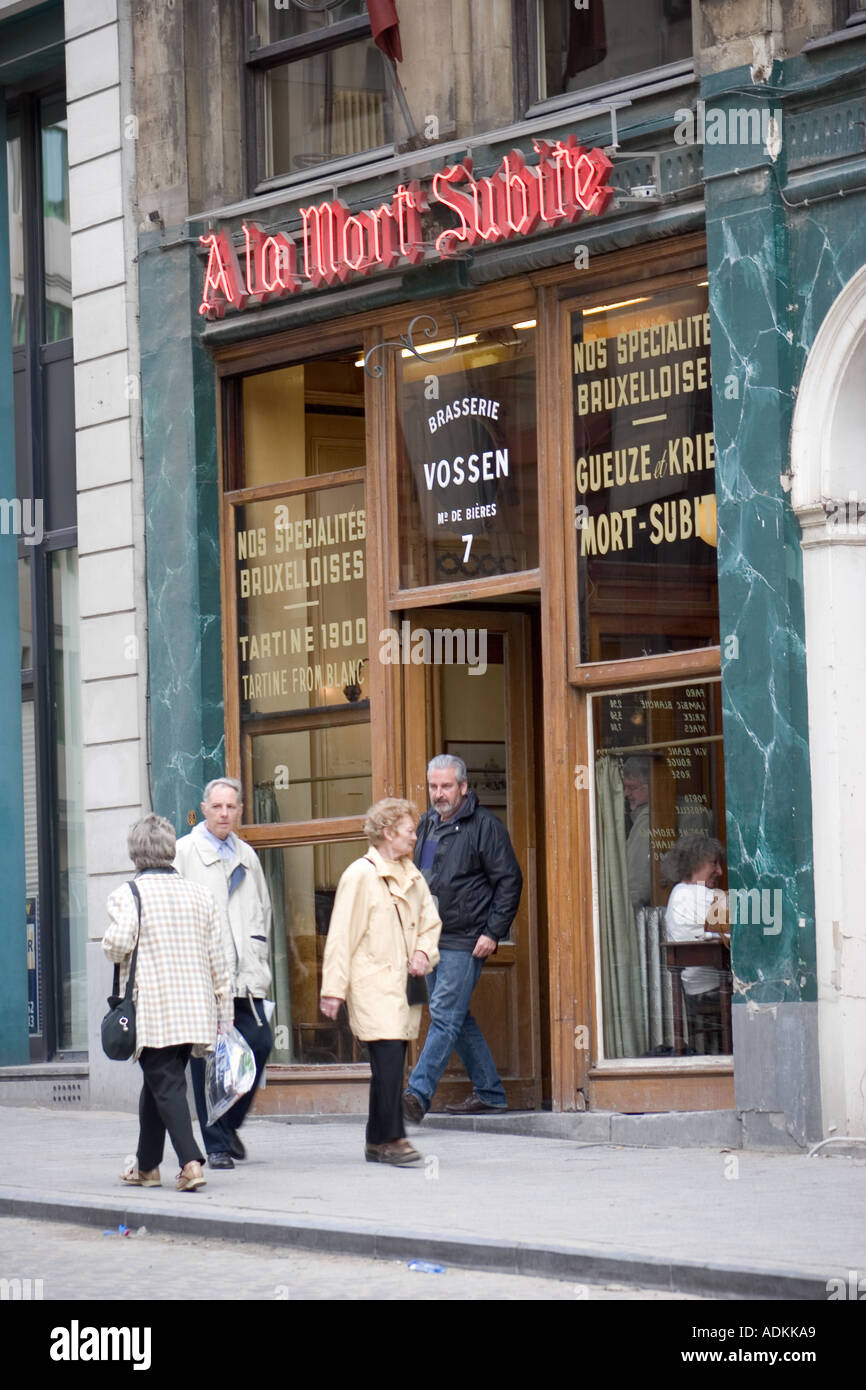 A La Mort Subite Bar Bruxelles Belgique Banque D'Images