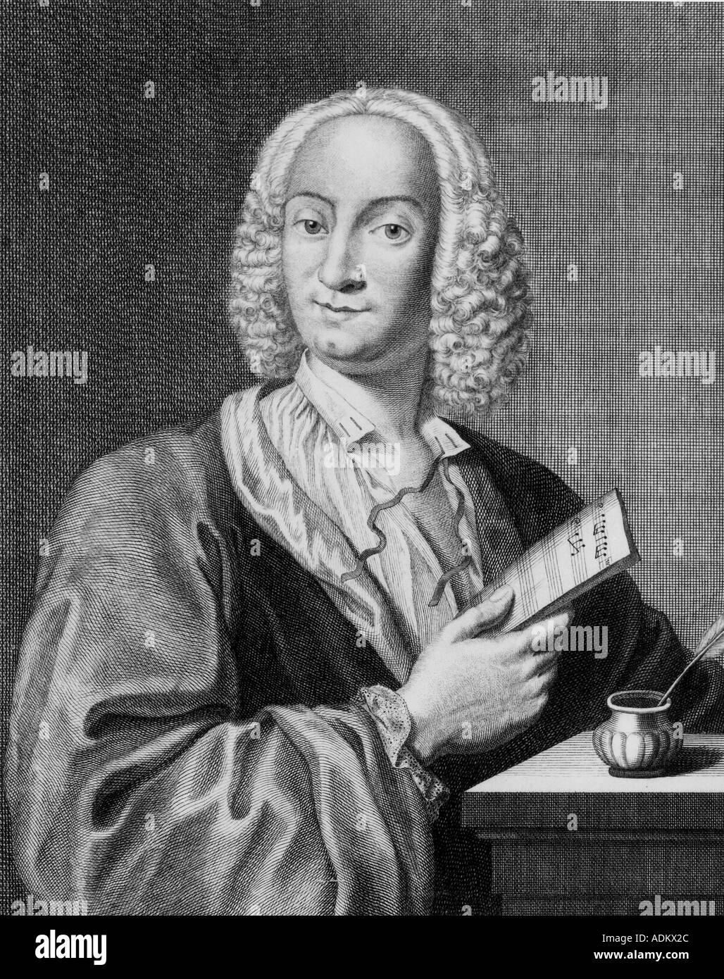 Musicien Italien Antonio Vivaldi 1678 1741 Banque D'Images