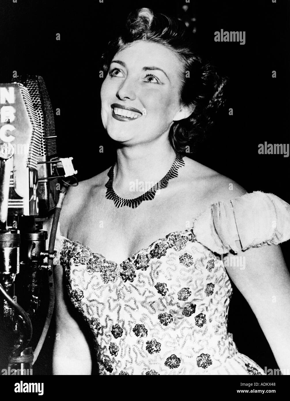 VERA LYNN chanteuse britannique né en 1917 ici en visite en Amérique latine dans les années 1950 Banque D'Images
