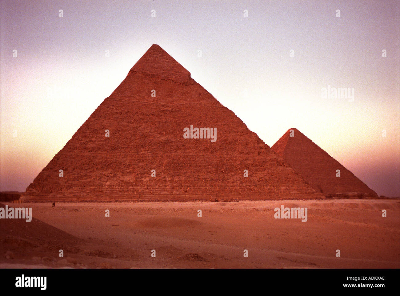 La pyramide de KHAFRÉ à Gizeh, près du Caire Egypte Banque D'Images