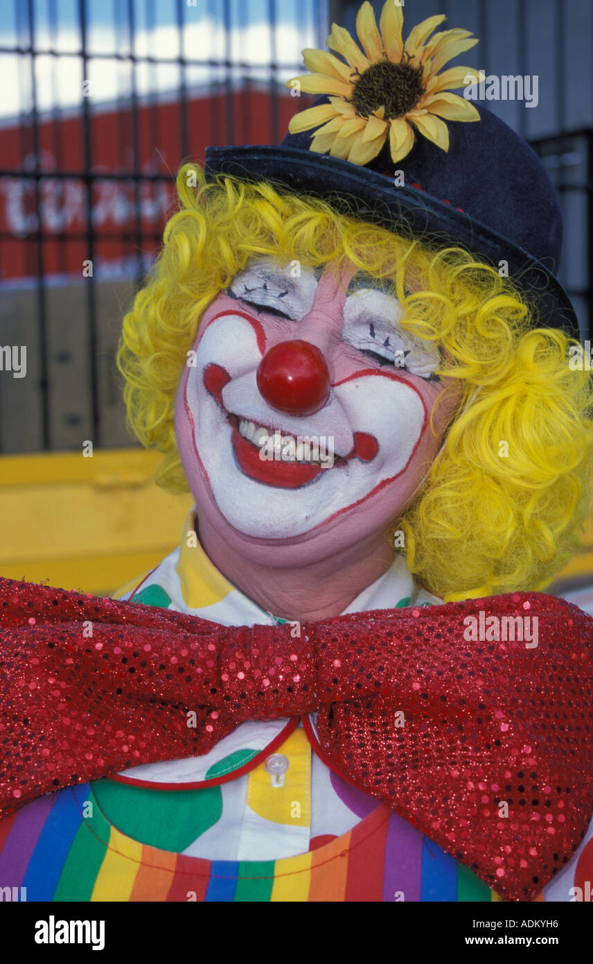 La grande Parade du Cirque Clowns Milwaukee Wisconsin United States of America Banque D'Images