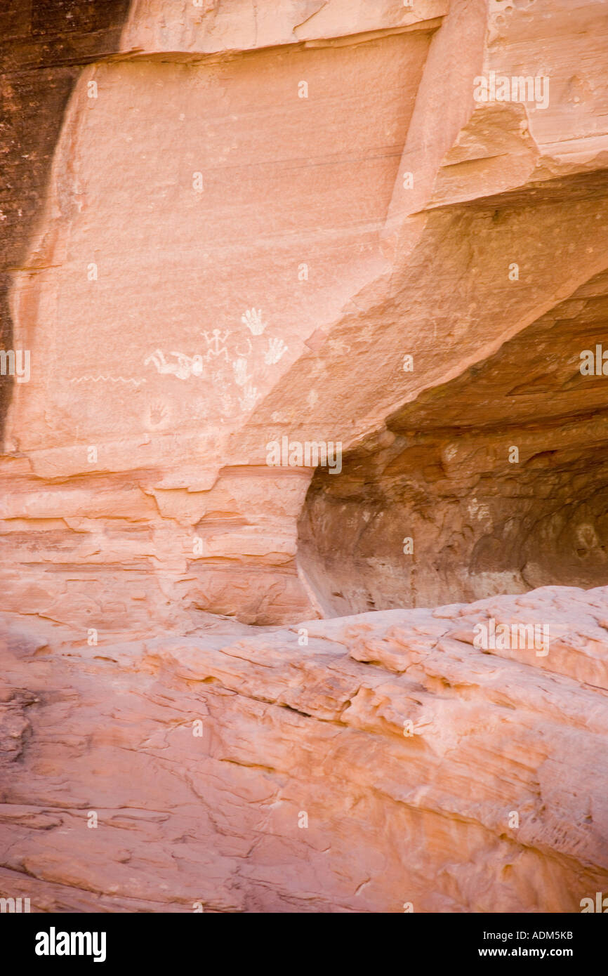 Le pictogramme Canyon de Chelly Arizona USA Banque D'Images