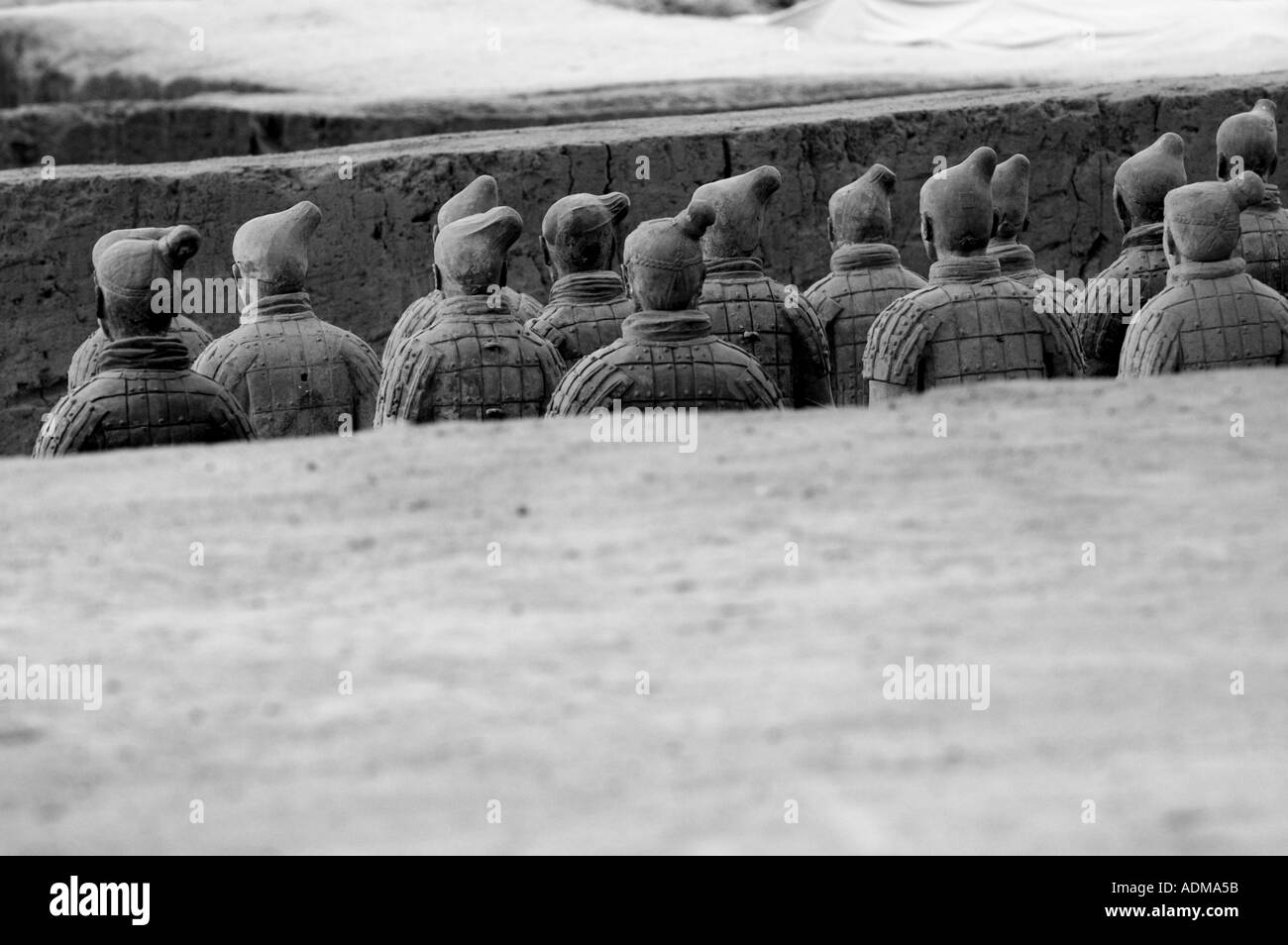 Chine Shaanxi Xian Bingmayong l'armée de soldats en terre cuite à l'empereur Qin Shihuangdi Tomb Banque D'Images