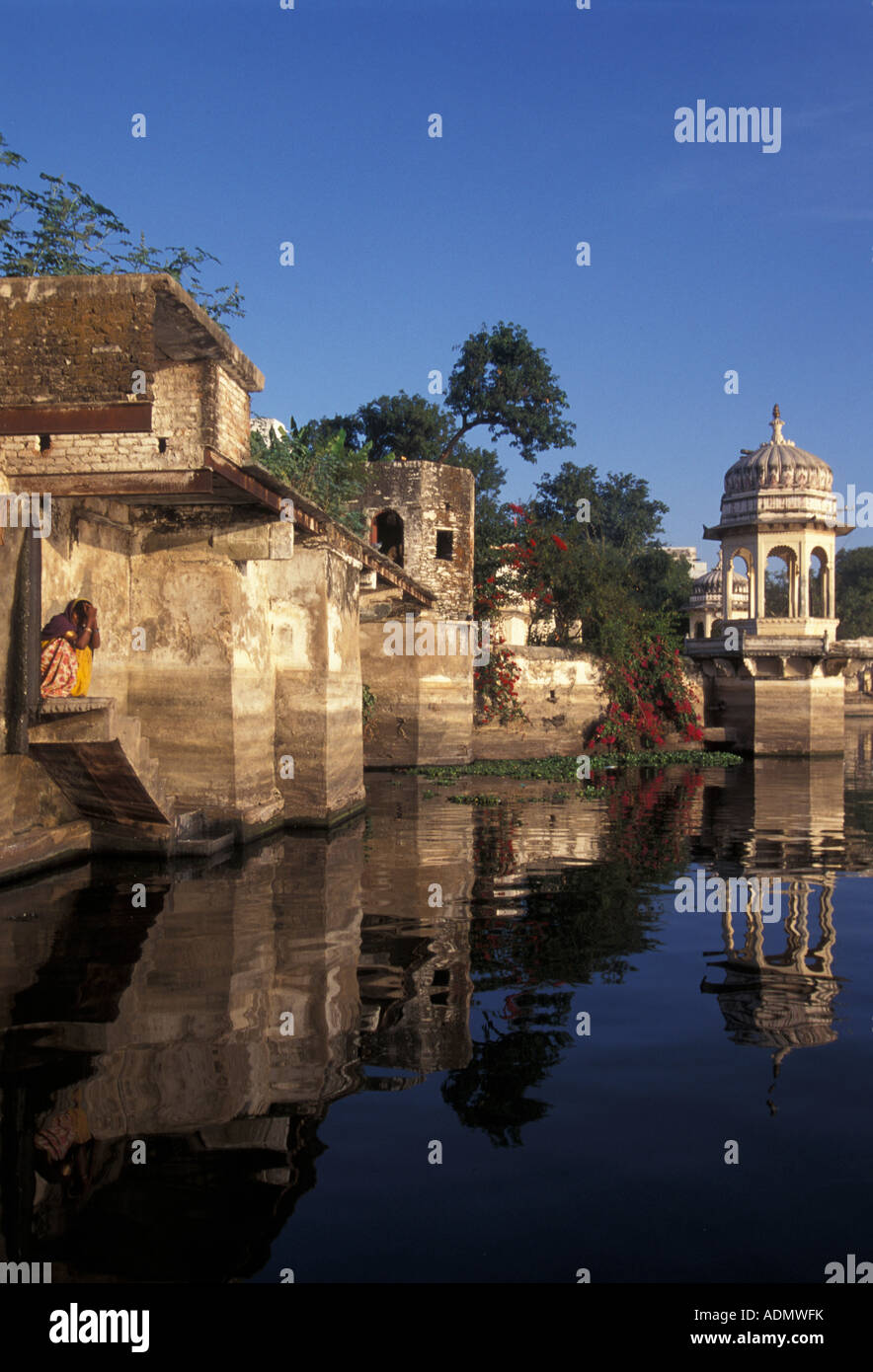 Inde Rajasthan Lake Pichola, Udaipur Banque D'Images