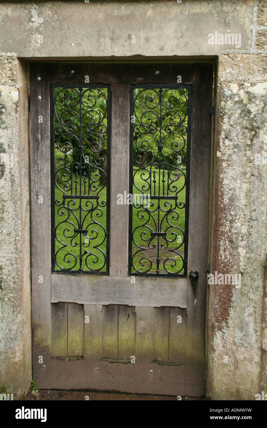 Garden Gate à Wallington Hall Banque D'Images