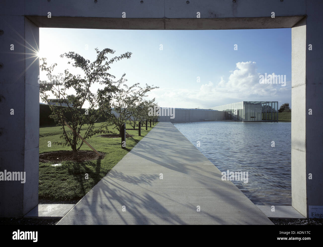 Neuss, Raketenstation Hombroich, Fondation Langen, Eingangsbereich Banque D'Images