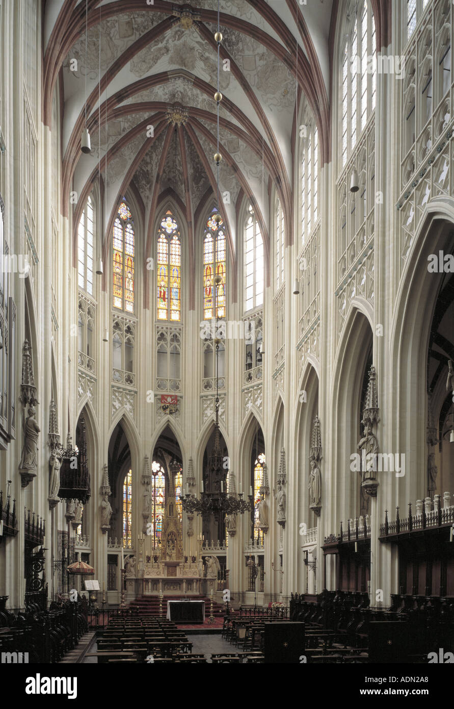 S-Hertogenbosch, Janskathedraal, Blick in den Chor Banque D'Images