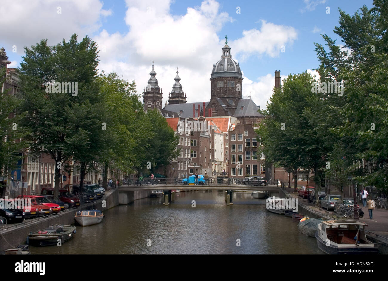 Vue sur la ville d'Amsterdam Banque D'Images