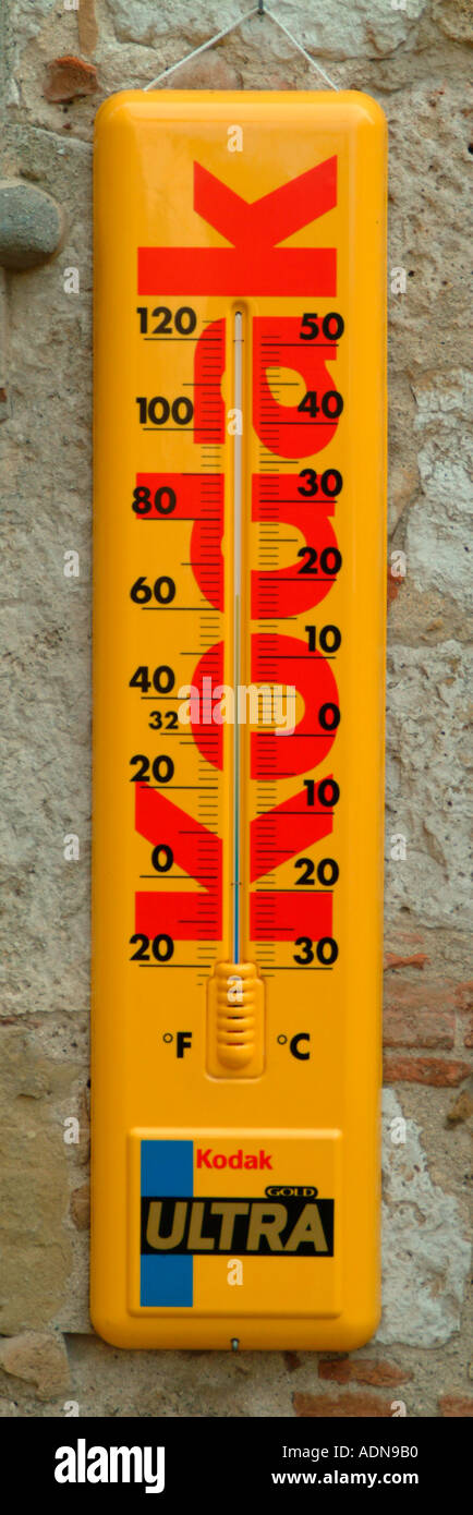 Thermomètre Kodak Banque D'Images