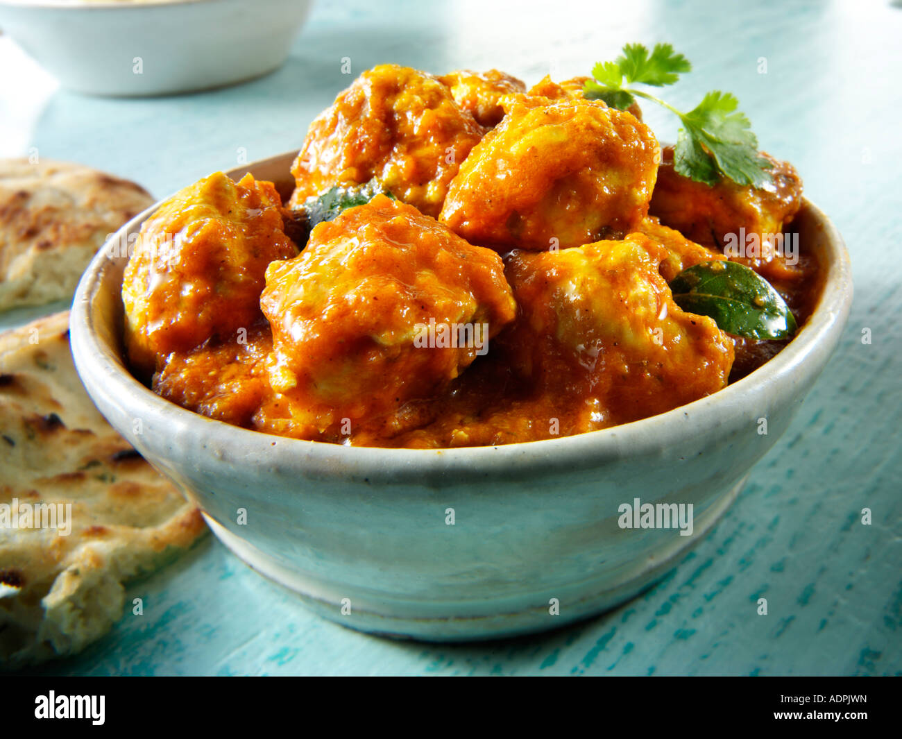 Madras curry indien de poulet Banque D'Images