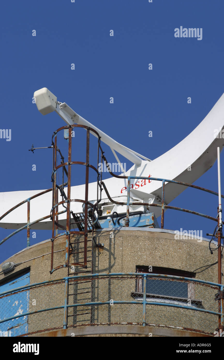 Transport maritime maritime tour radar de navigation Angleterre Calshot Banque D'Images