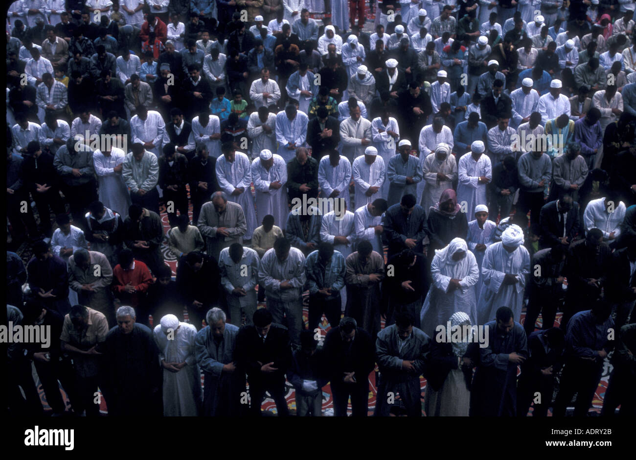 EID ul Fitr première prière dans la Mosquée Mahmoud, le Caire Egypte Banque D'Images