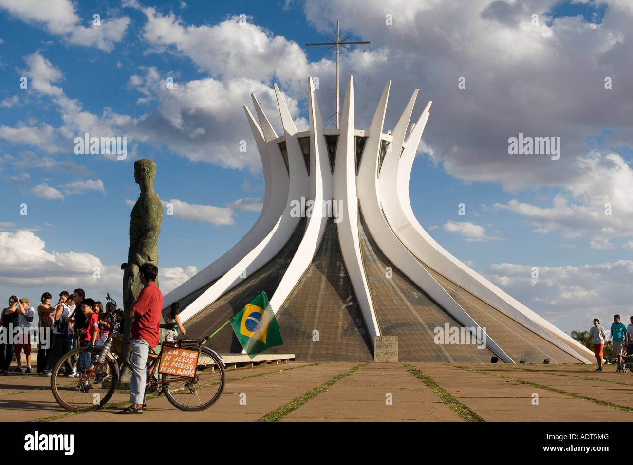 La Cathédrale Métropolitaine de Brasilia Banque D'Images