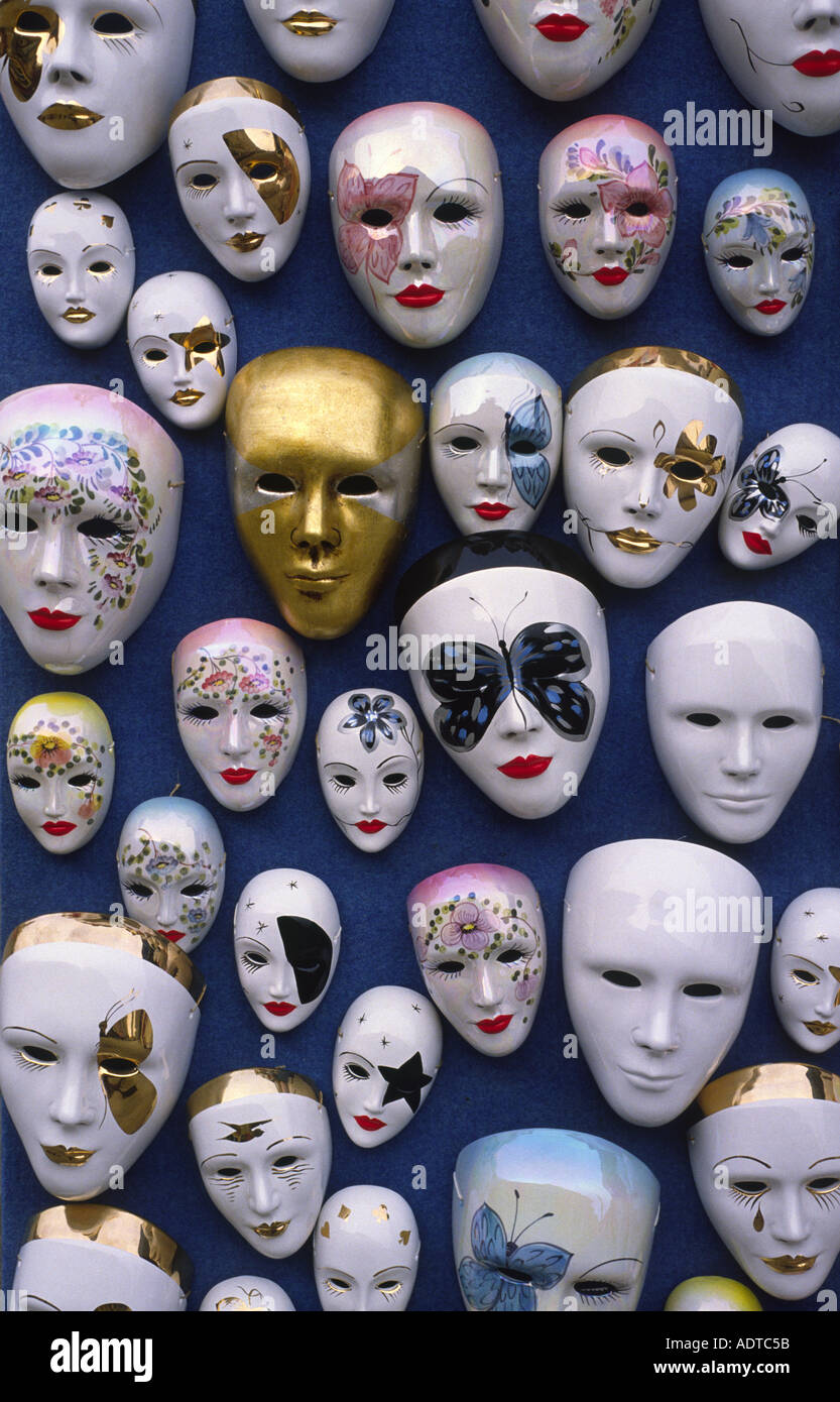 Masque De Venise En Céramique – Nouvelle Collection – Porcelaine, Neuf