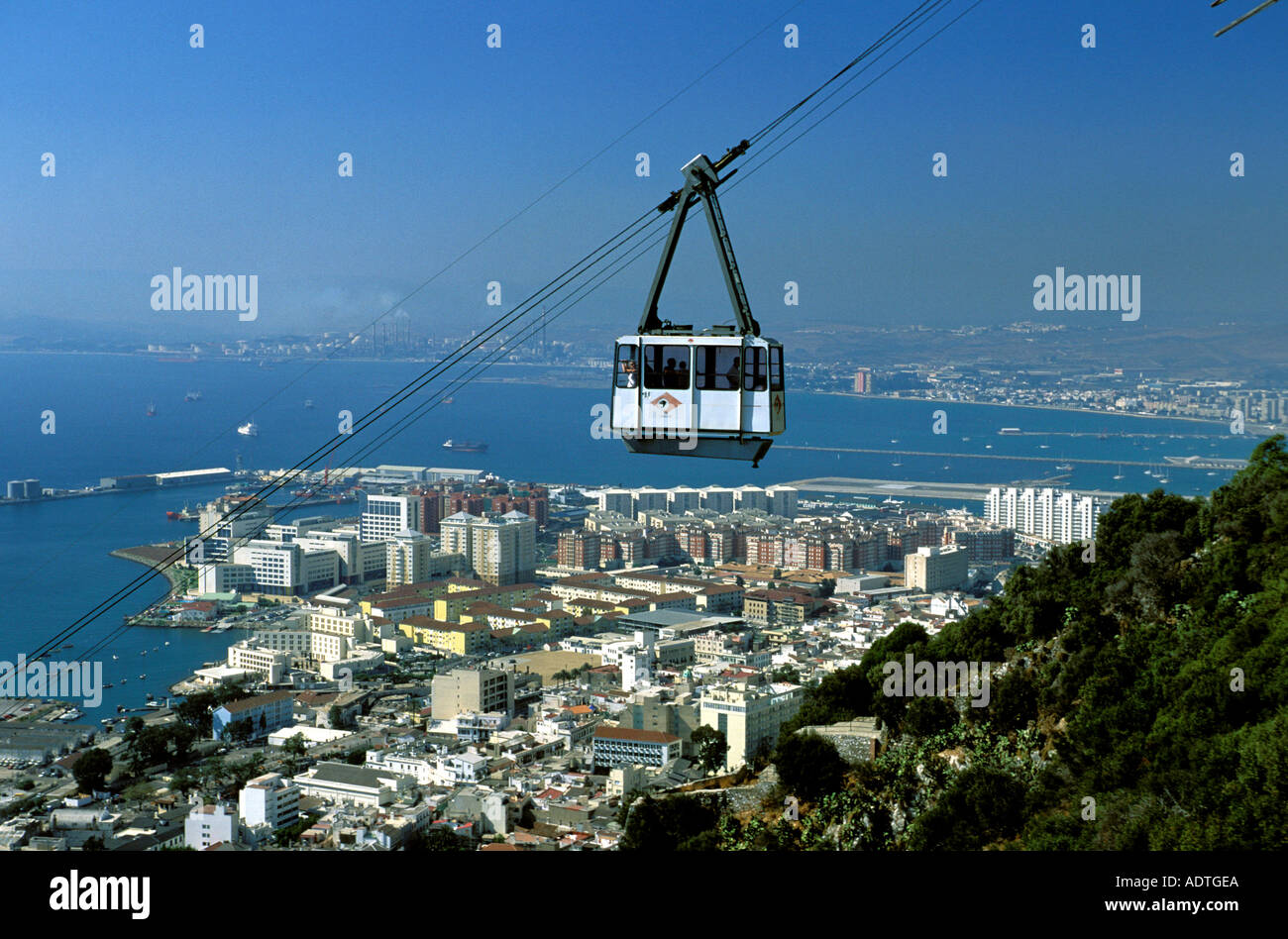 Téléphérique de Gibraltar Banque D'Images