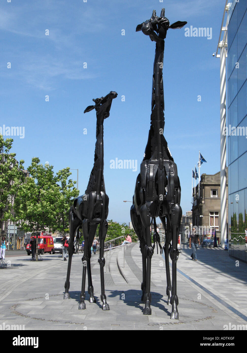 Sprires rêve sculpture par Helen Charles (2005), dard, Édimbourg, Écosse, Royaume-Uni. Banque D'Images