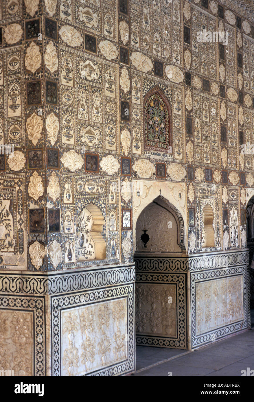 Détail de l'Inde Rajasthan Fort Amber à Jodhpur Banque D'Images