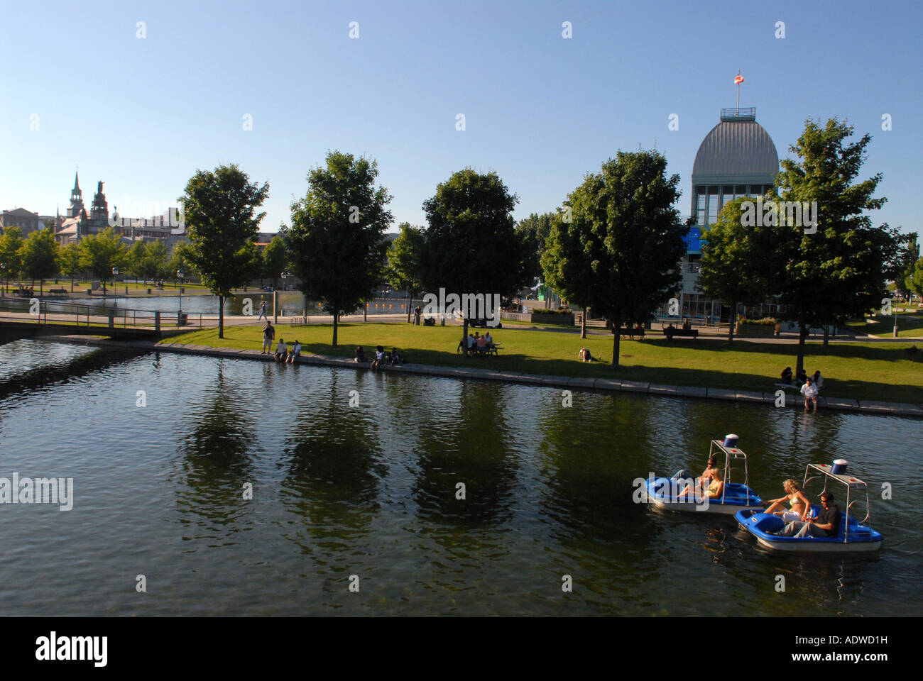 Bassin Bonsecours Vieux Port de Montréal Québec Canada Banque D'Images