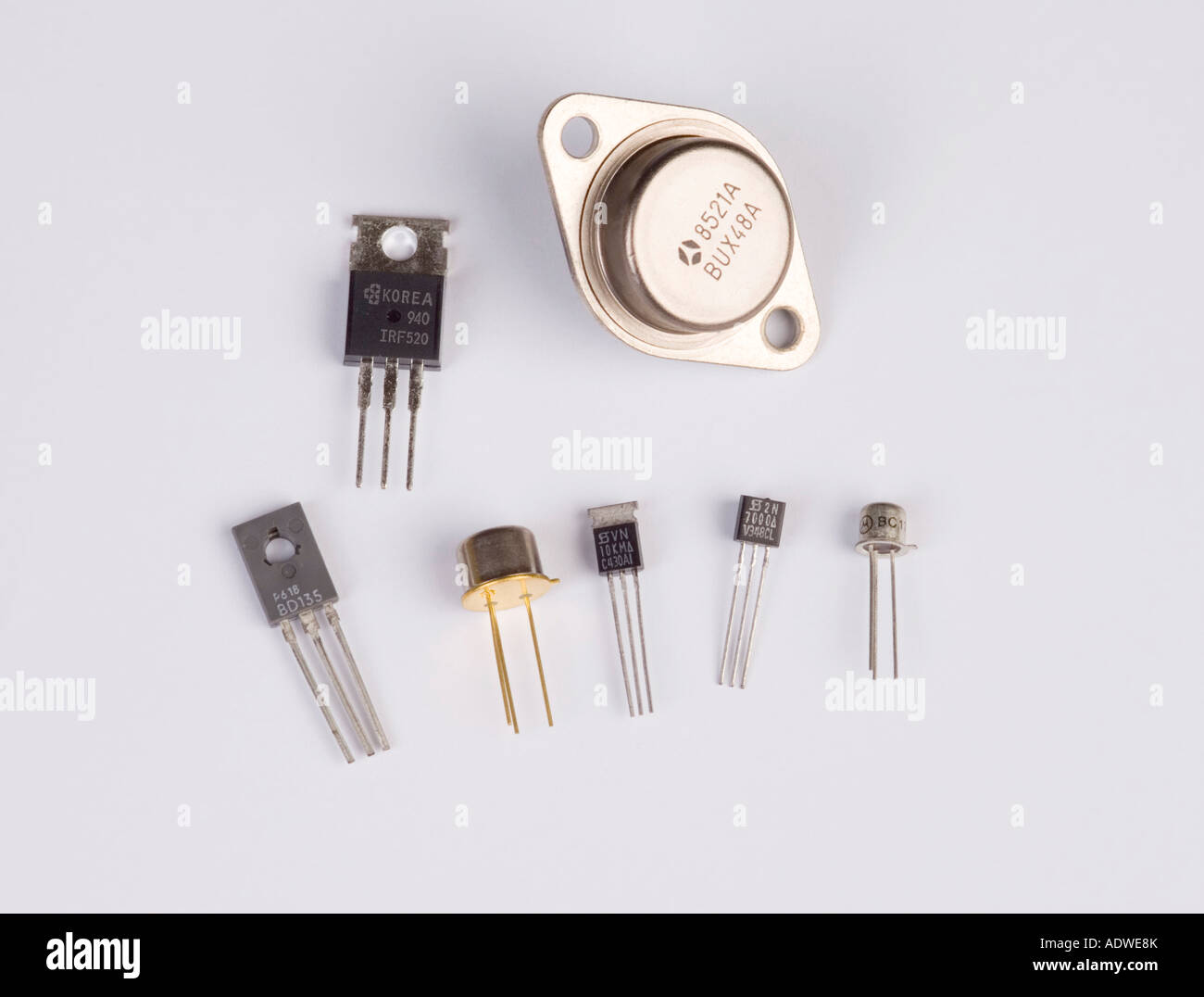 Gamme de transistors différents Banque D'Images