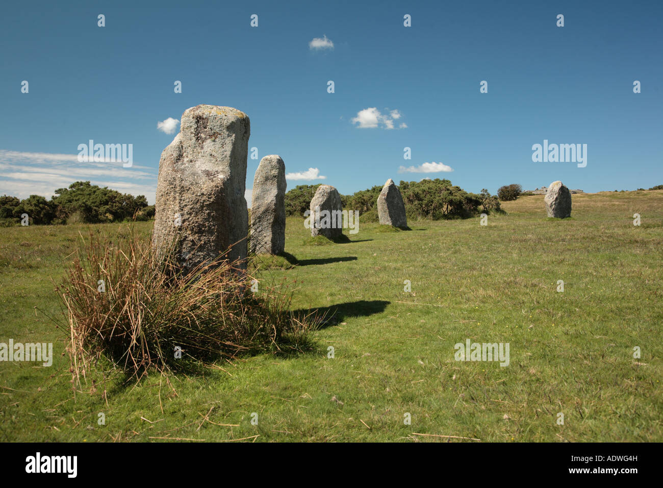 The Hurlers stone circle. Banque D'Images