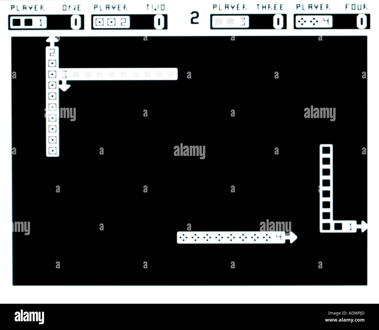 Check Mate vintage 1977 Midway Arcade jeu vidéo d'écran - EDITORIAL UTILISEZ UNIQUEMENT Banque D'Images