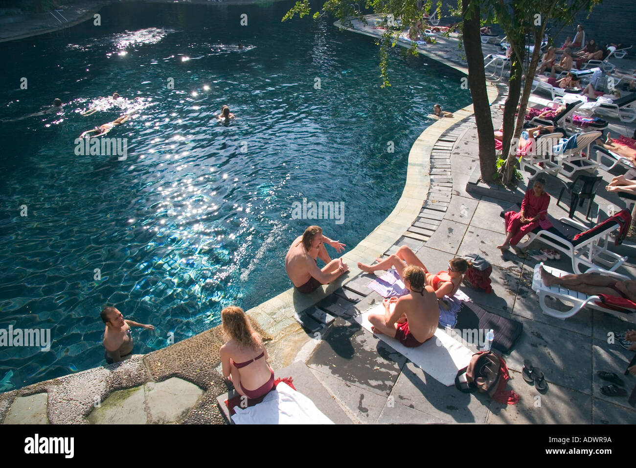 Centre de méditation de la piscine Banque D'Images