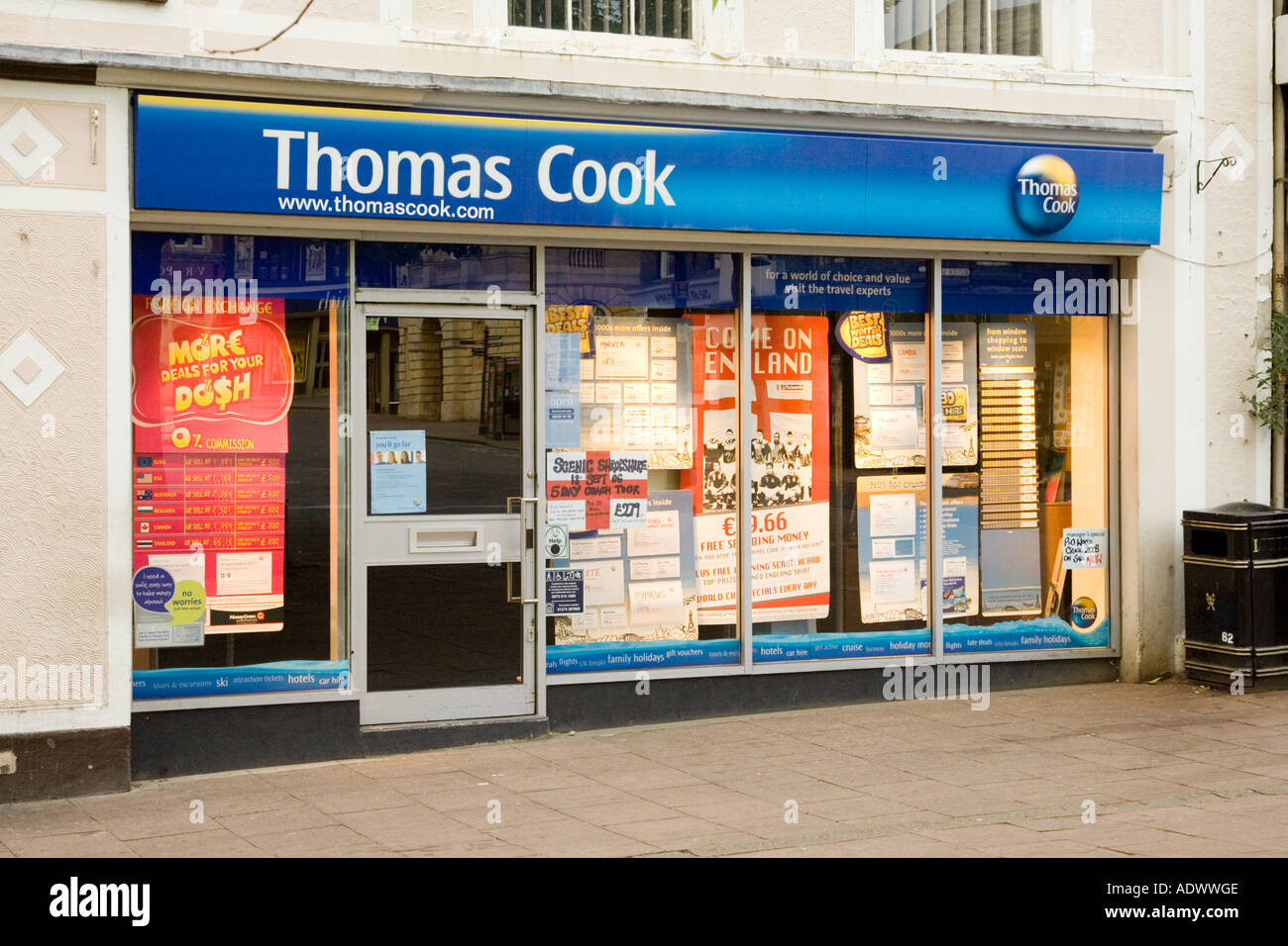 Thomas Cook Travel shop à Bury St Edmunds dans le Suffolk, UK Banque D'Images