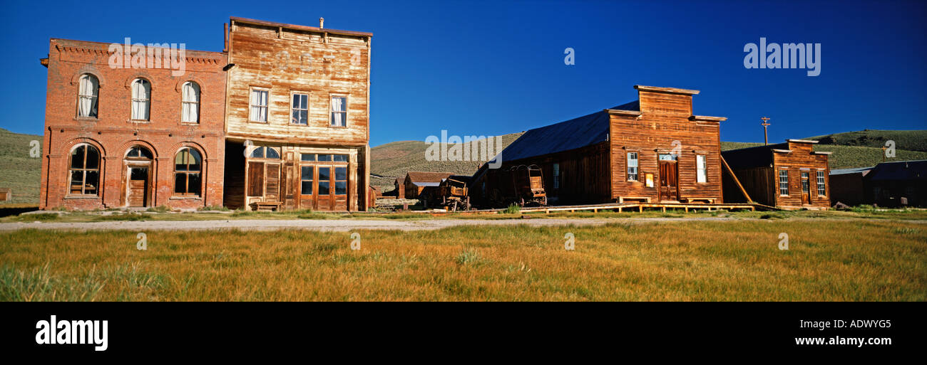 Rue principale Bodie State Historic Park California Banque D'Images