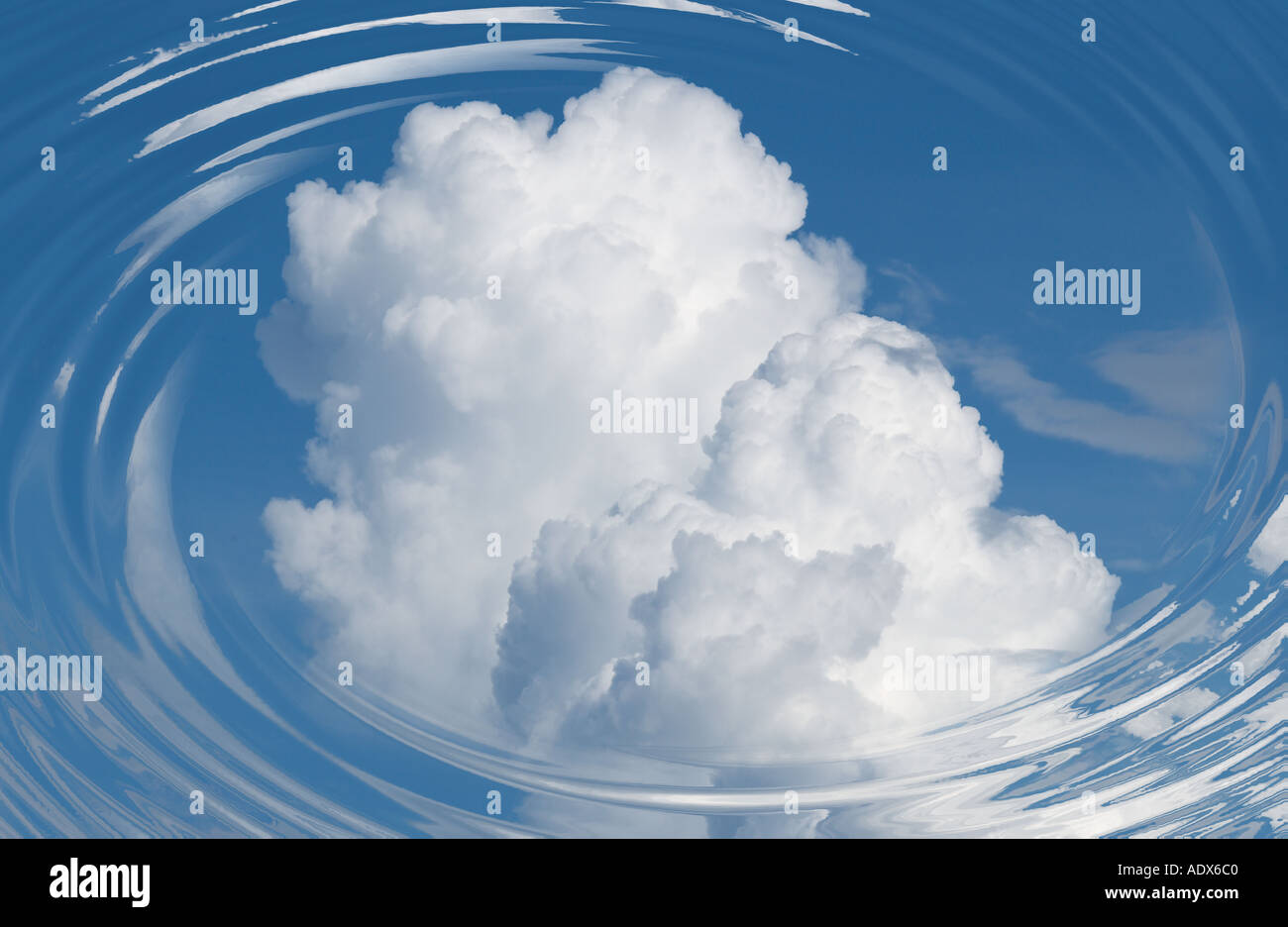 Vue conceptuelle du Ciel et nuages Banque D'Images