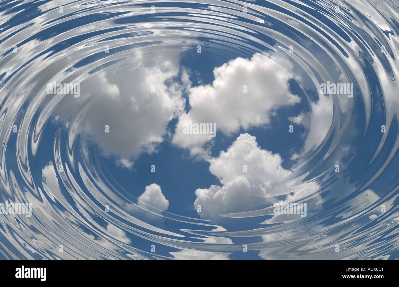 Vue conceptuelle du Ciel et nuages Banque D'Images