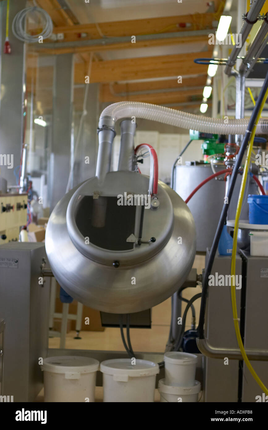 Machines pour la production de chocolat Banque D'Images