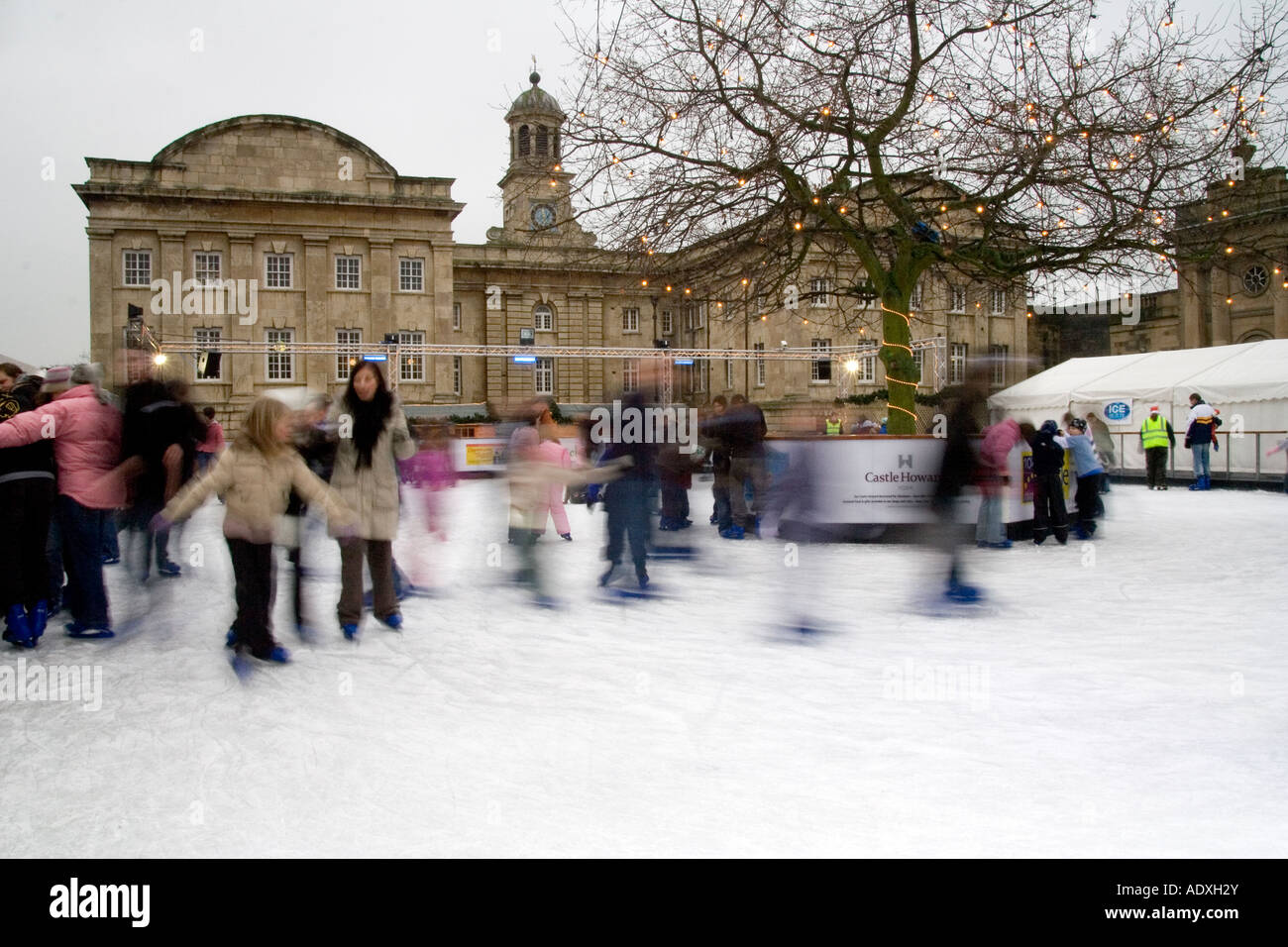 Patinoire de plein air Banque D'Images