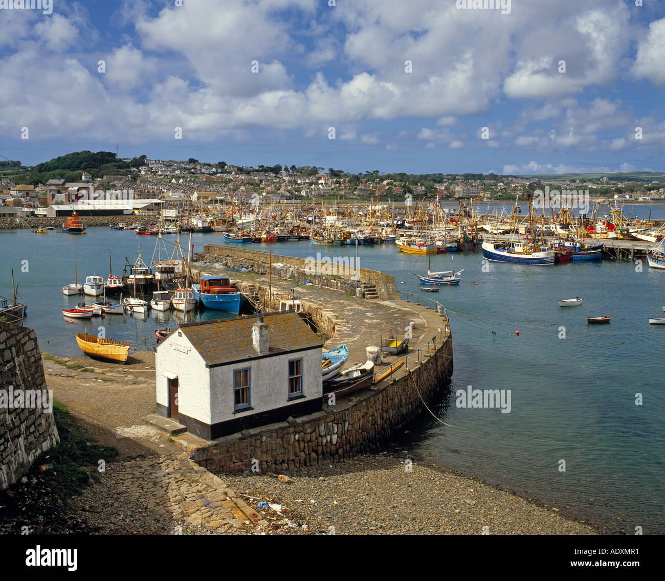 Le port de Newlyn, Penzance, Cornwall, England, UK. Banque D'Images