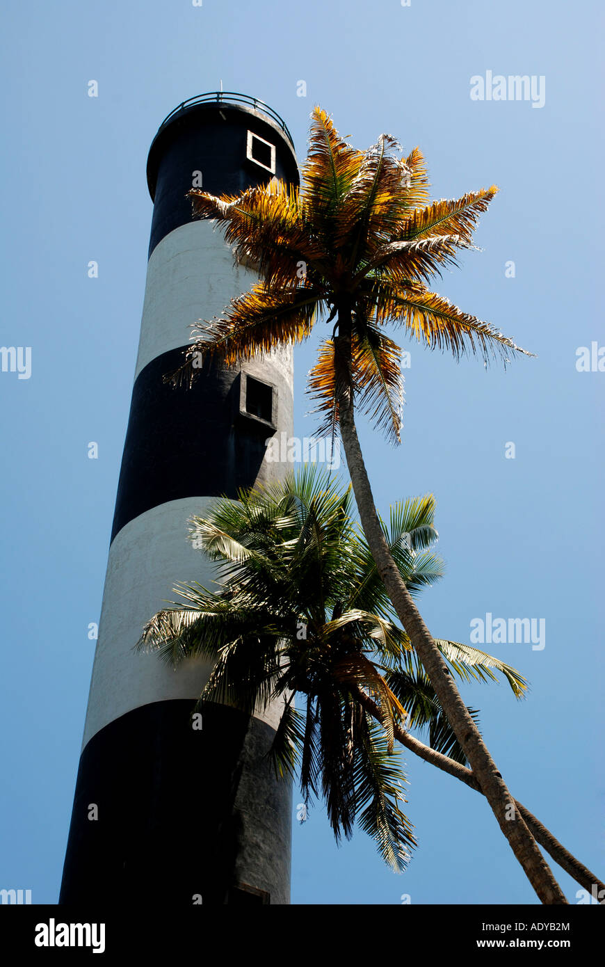 Le phare d'Anchuthegu Kerala Banque D'Images