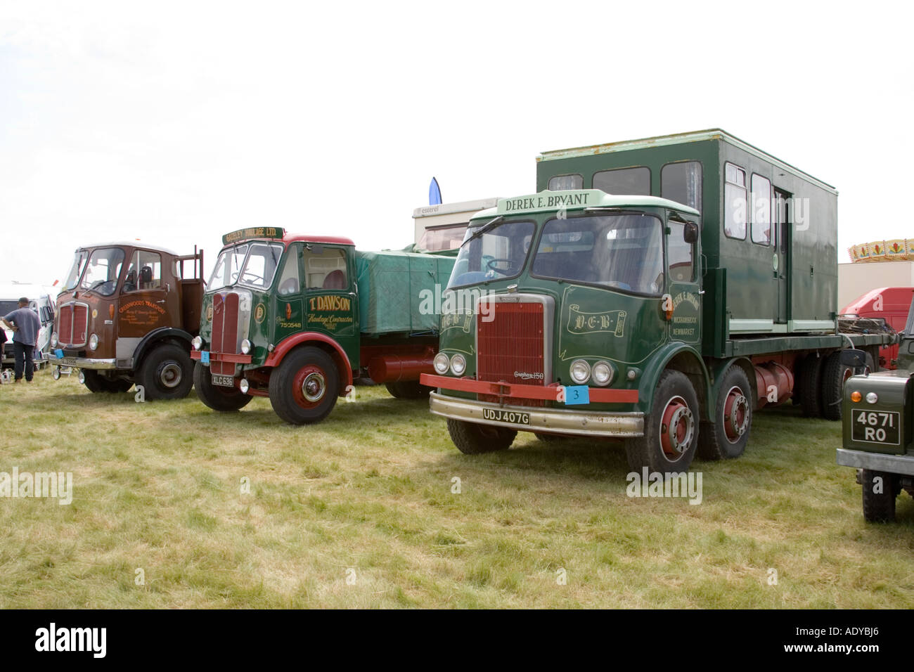 Vieux camions classique sur l'affichage à l'Rougham juste Juin 2006 Banque D'Images