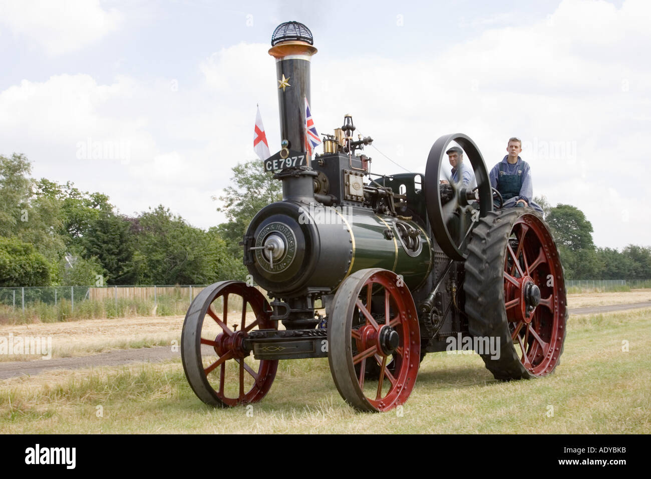 Ruston & Hornsby à traction à vapeur dans le Suffolk Rougham juste en juin 2006, construit autour de 1920 Banque D'Images