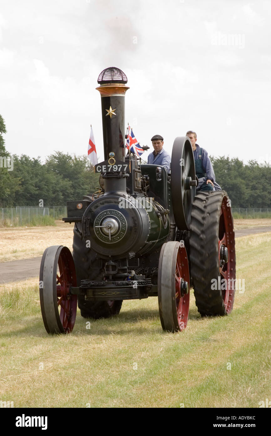 Ruston & Hornsby à traction à vapeur dans le Suffolk Rougham juste en juin 2006, construit autour de 1920 Banque D'Images
