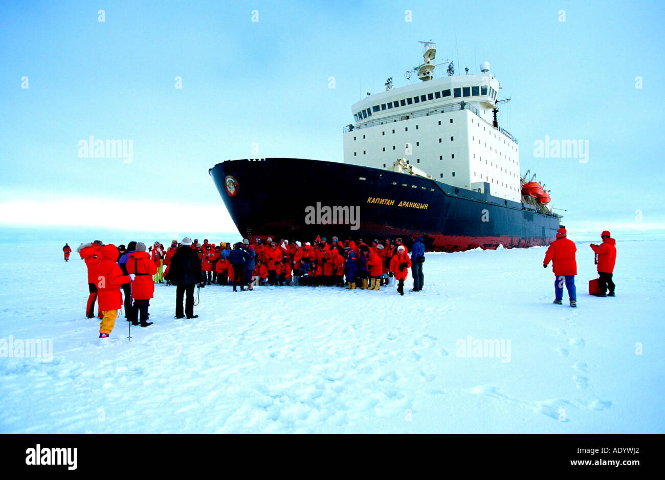 Des vacances en bateau brise-glace de l'Antarctique Banque D'Images