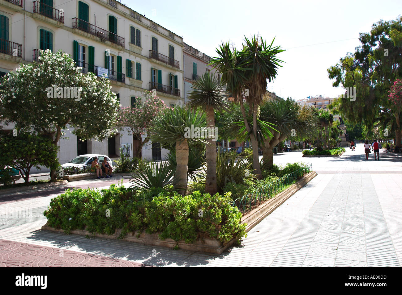 Paseo Vara de Rey en Eivissa à Ibiza Banque D'Images