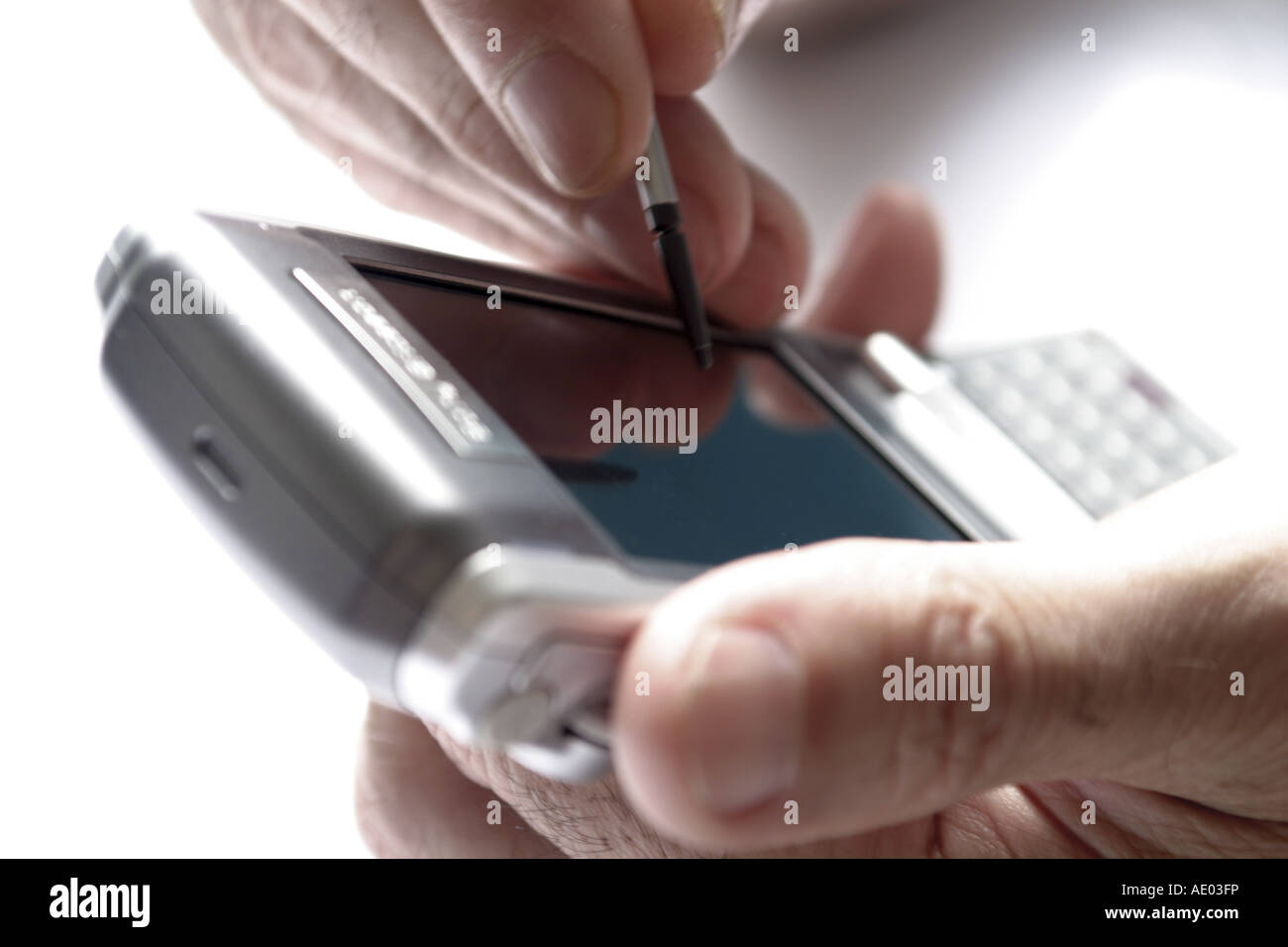 Organiseur PDA, téléphones cellulaires, Banque D'Images