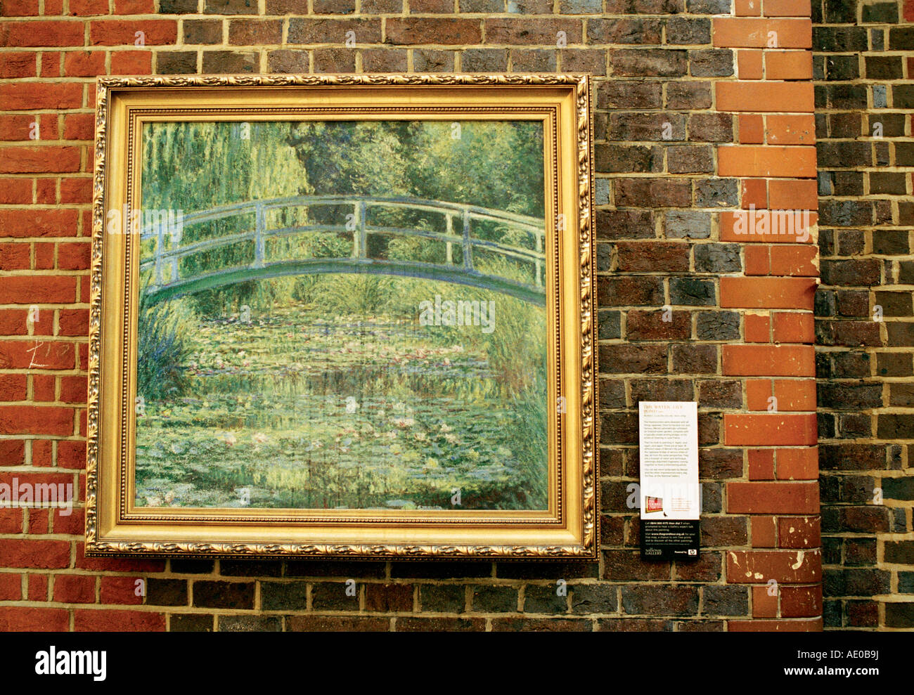 Le Bassin aux nymphéas de Monet. Partie de la Galerie Nationale Grand Tour à Londres Banque D'Images