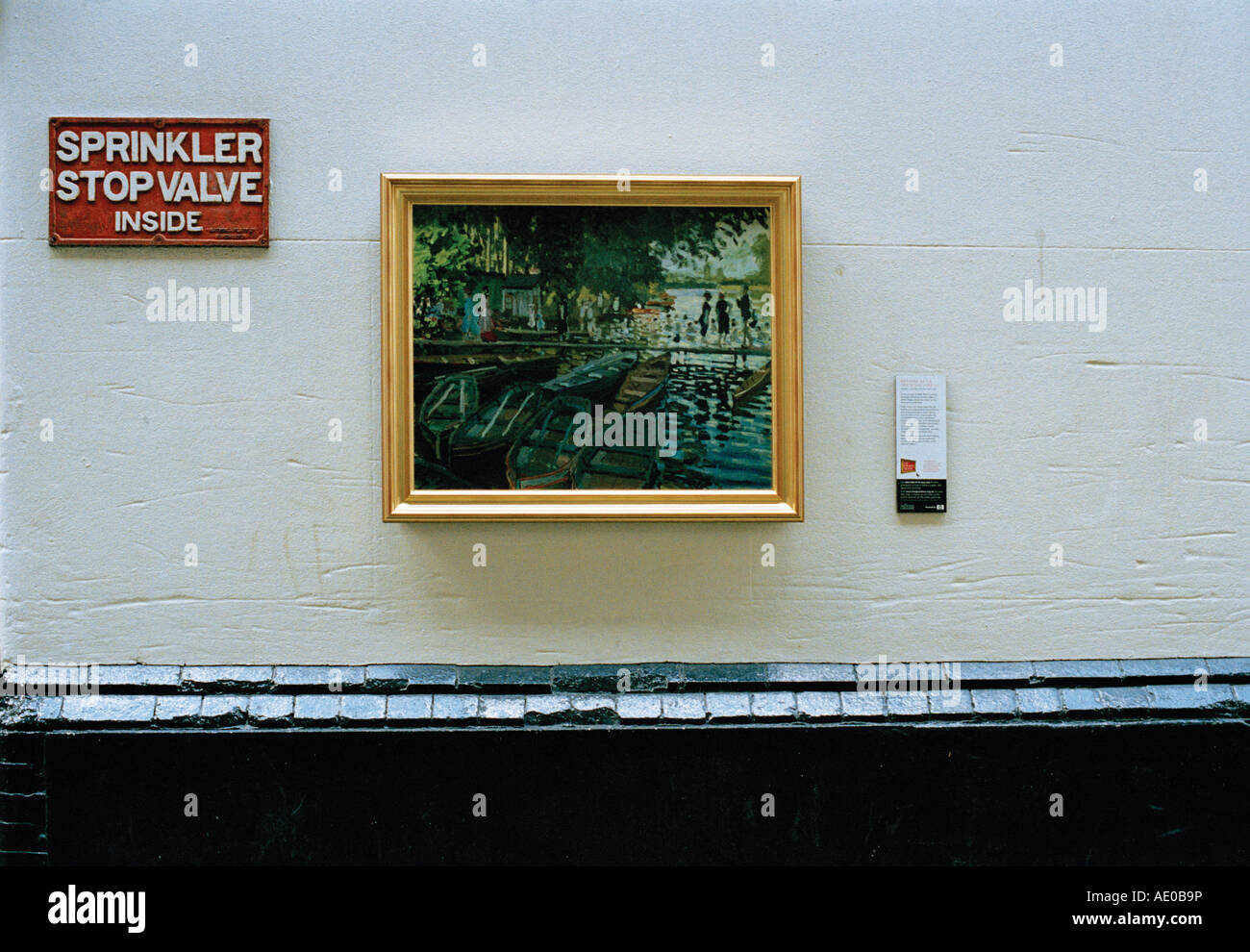 Baigneurs à la grenouillère par Claude-Oscar Monet. Par la Galerie nationale du Grand Tour à Londres Banque D'Images