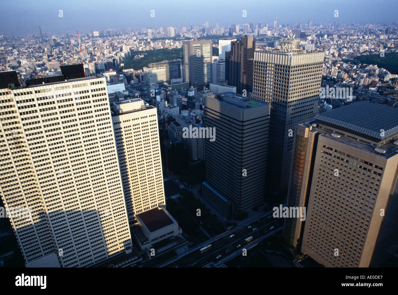 Vue du bâtiment de la région métropolitaine de Tokyo Japon Banque D'Images