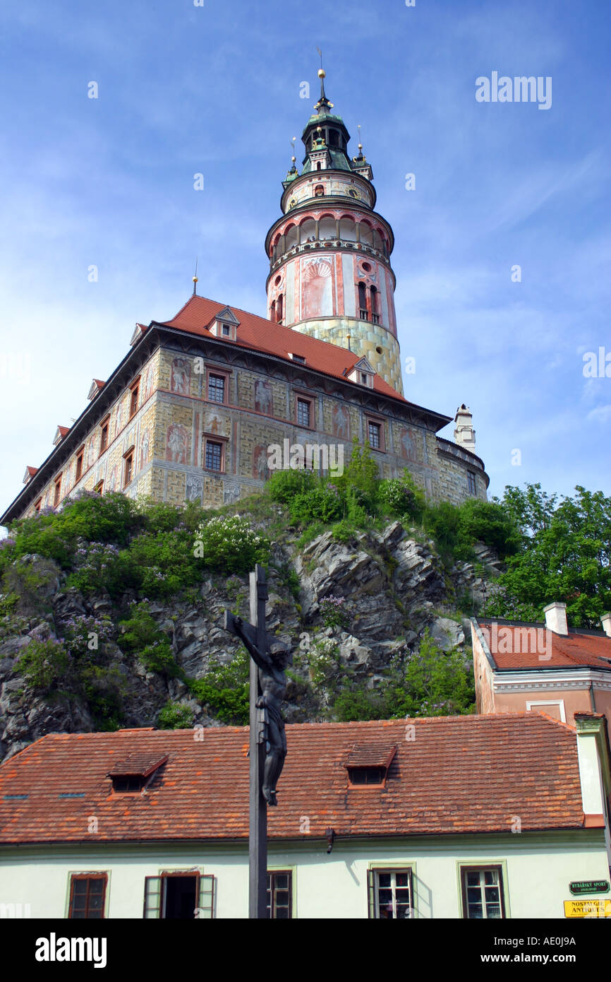 Château de Krumlov Cesky Krumlov République Tchèque Banque D'Images
