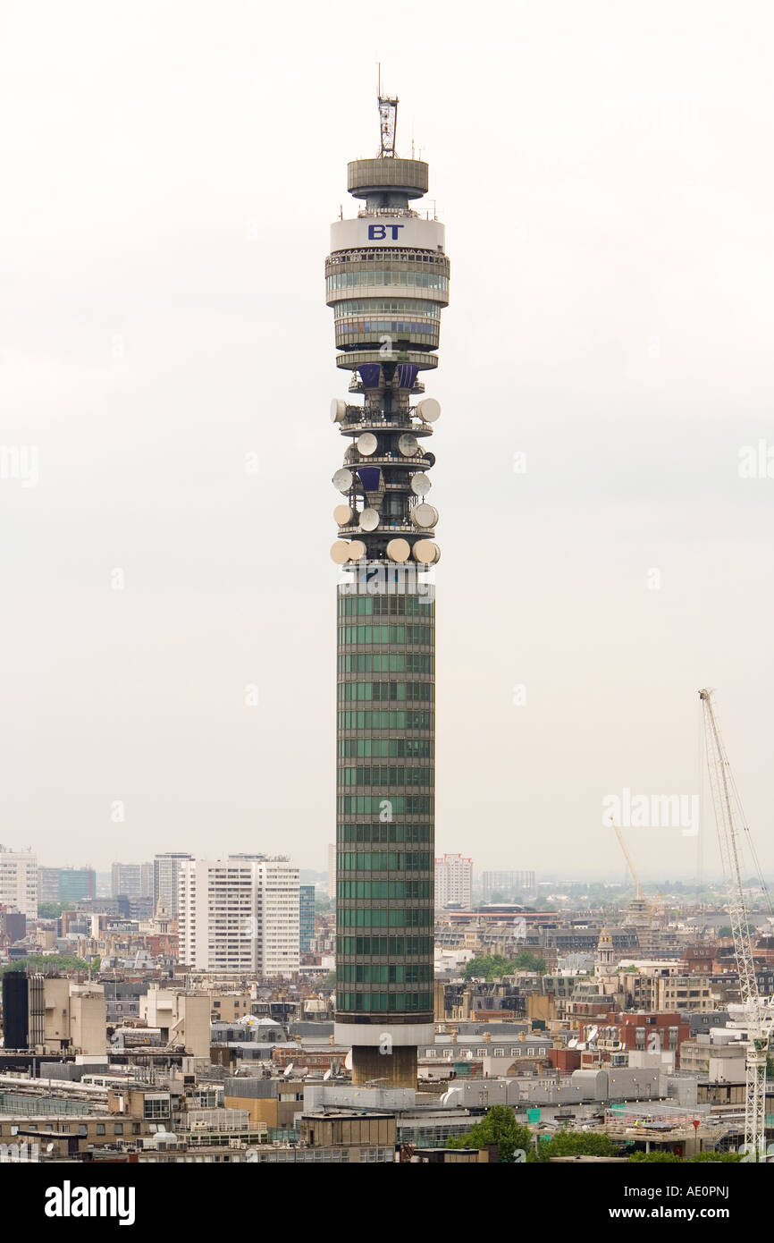 BT Tower à Cleveland Street, Londres, Angleterre Banque D'Images