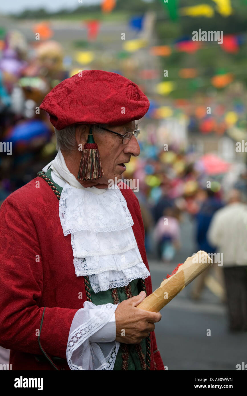 Participant à une journée de la flore Hal Remorquage Helston Cornwall Banque D'Images