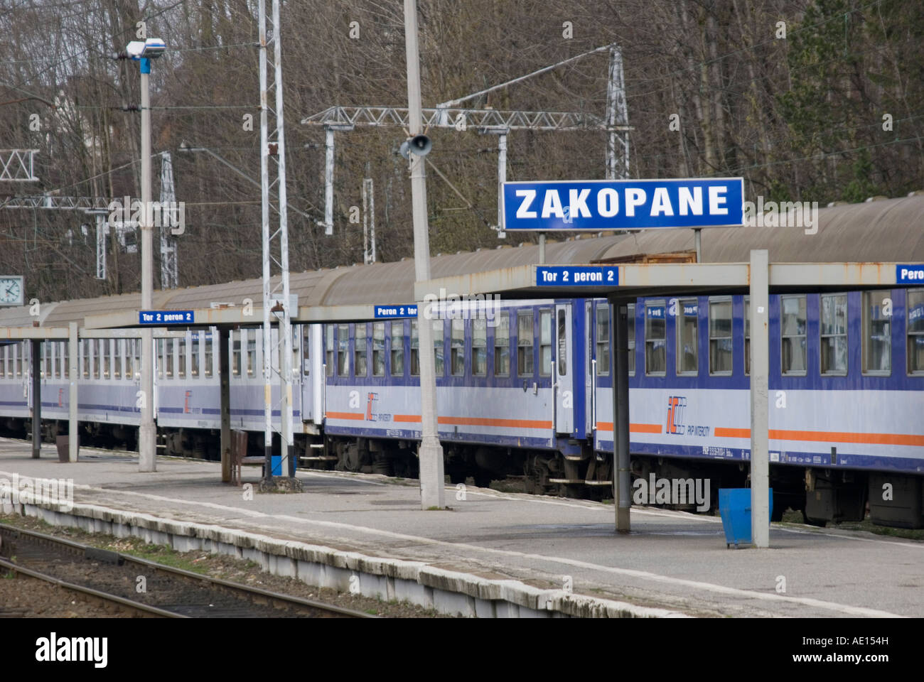 La gare de Zakopane Pologne Banque D'Images