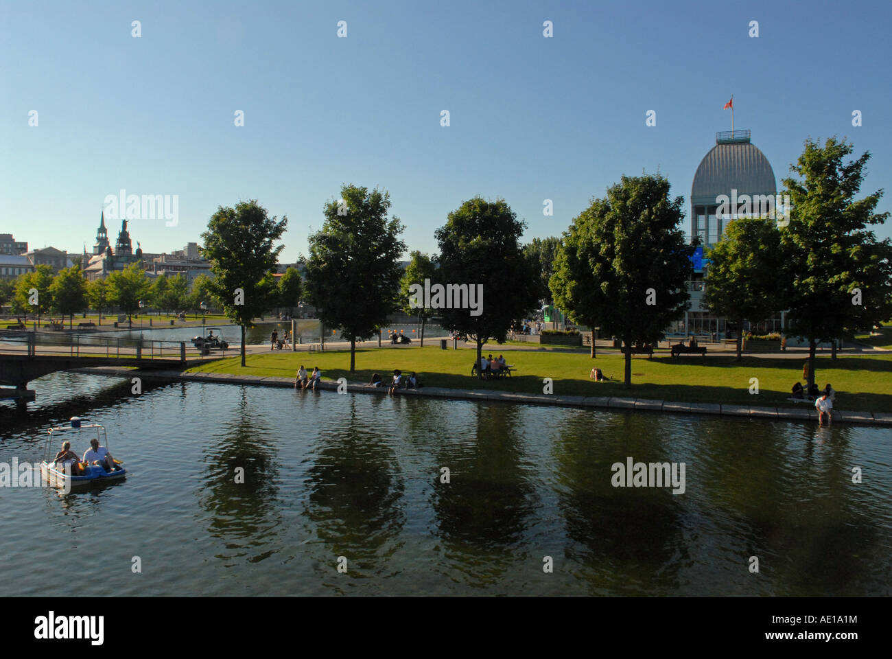 Bassin Bonsecours Vieux Port de Montréal Québec Canada Banque D'Images