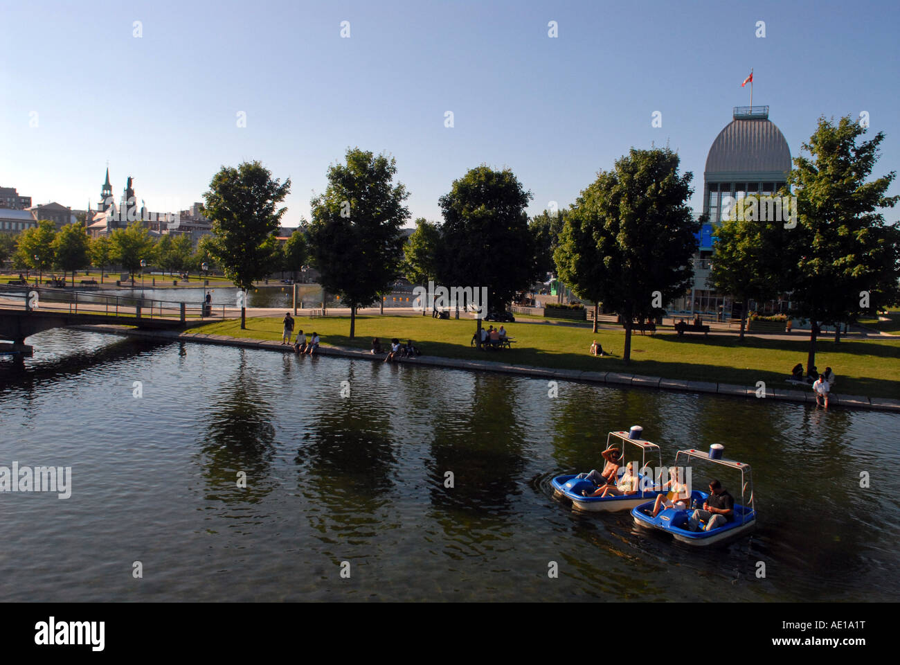 Bassin Bonsecours Vieux Port de Montréal Québec Canada Banque D'Images