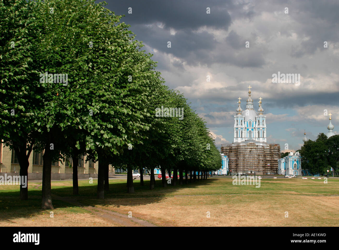 Monastère Smolny Saint-Pétersbourg Russie Banque D'Images